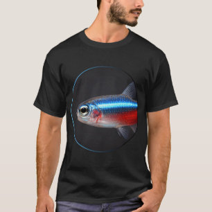 Fantasievolle Tiefsee-Fisch-Illustration – Bunt T-Shirt