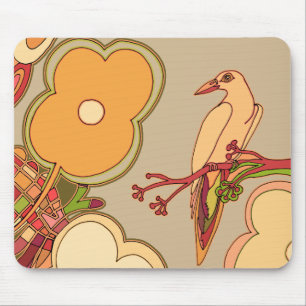 Fantasievolle Vögel Mousepad