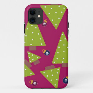 Fantasievolle Weihnachtsbäume Case-Mate iPhone Hülle