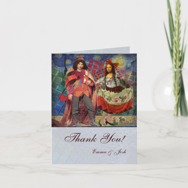 Fantasievolle Whimsical danke Mona Lisa (Vorderseite)