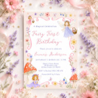 Fantasievolle Wildblumen-Fee zum 1. Geburtstag