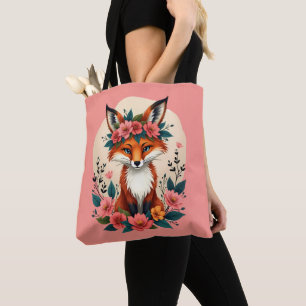 Fantasievoller Boho-Fuchs mit floraler Krone Wald