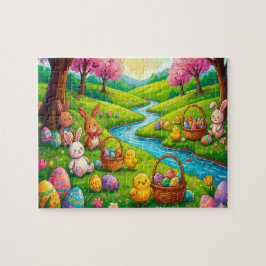 Fantasievoller Osterhase & Freunde Puzzle