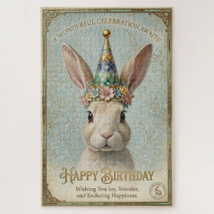 Fantasievoller Osterhasen-Geburtstag-Eleganz Puzzle
