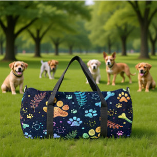 Fantasievoller Reiseorganisator mit Haustierdruck Duffle Bag