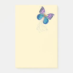 Fantasievoller Schmetterling Post-it Klebezettel