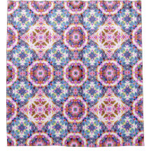 Fantasievolles Lila Blau Rosa Farbintensives Muste