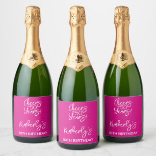 Fantasievolles Pink Prost auf 50 Jahre Geburtstag