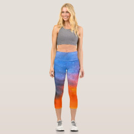 Fantasiewelt auf dem Gebirgsposter Capri Leggings