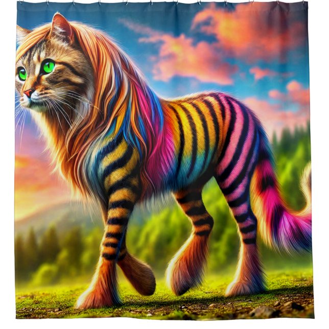 Fantasiewesen Duschvorhang (Vorderseite)