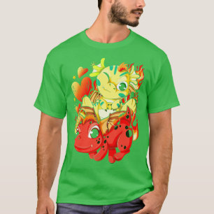 Fantasiewesen Feuer Drache Mythische Tier Niedlich T-Shirt