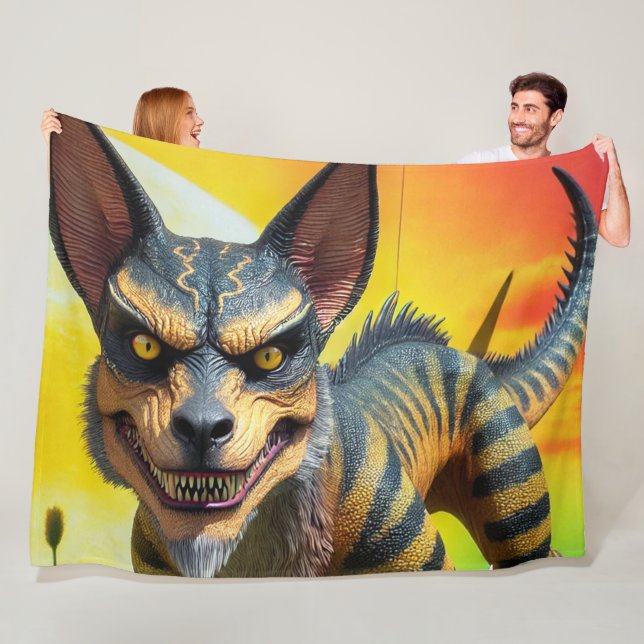 Fantasiewesen Fleecedecke (Beispiel)