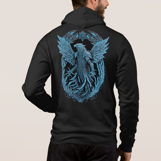 Fantasiewesen | Mittelalterlicher Adler Hoodie (Rückseite)