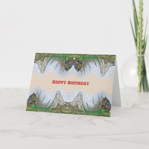 Fantasmagorale Cicada Geburtstag Karte