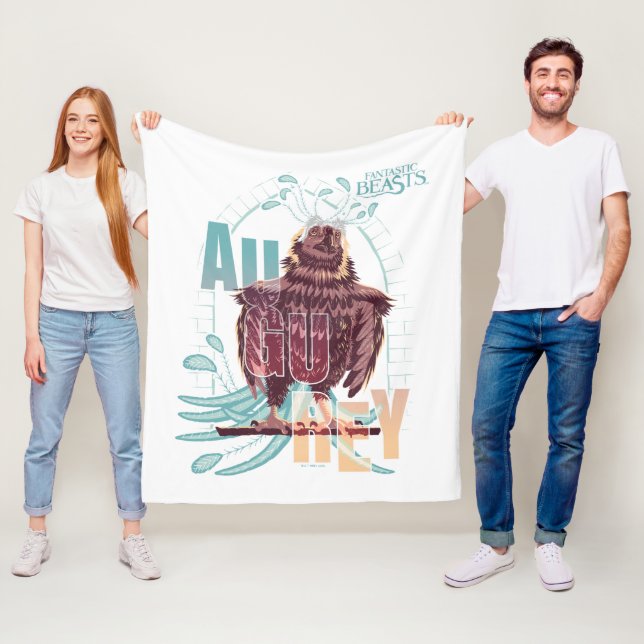 Fantastic Beasts Augurey Fleecedecke (Beispiel)