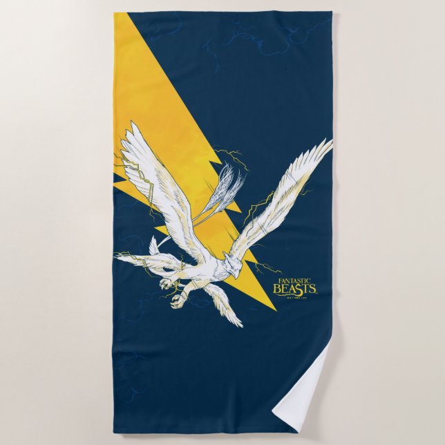 Fantastic Beasts Thunderbird Strandtuch (Vorderseite)