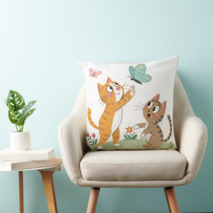 Fantastic Cats World  designer cushion Kissen