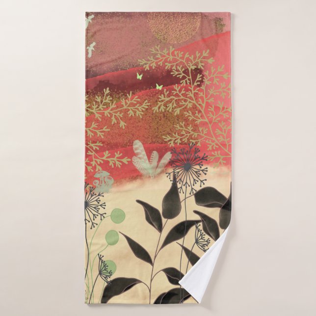 Fantastic Lanscape Badhandtuch Set (Badehandtuch)