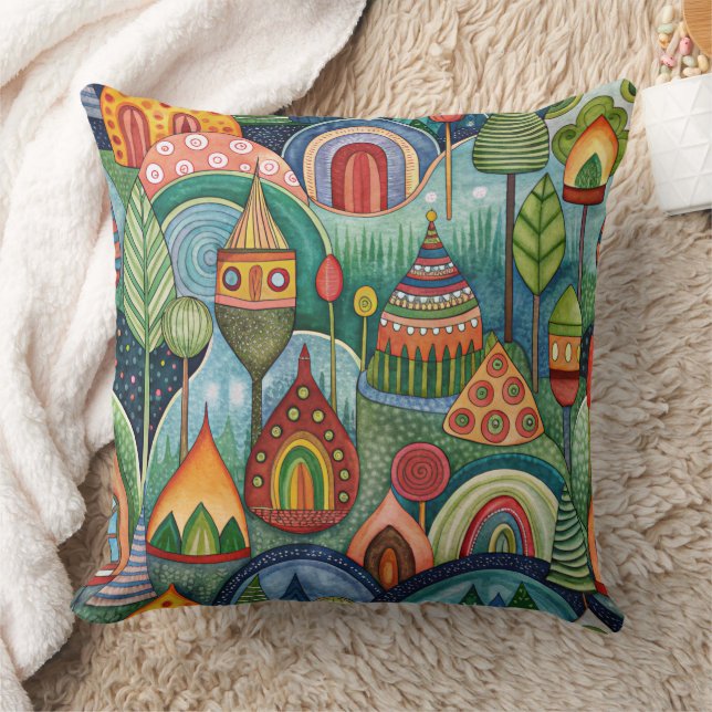 Fantastic World  designer cushion Kissen (Decke)