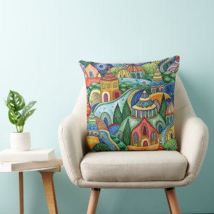 Fantastic World  designer cushion Kissen