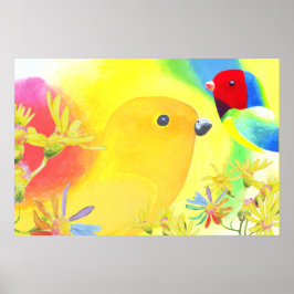 Fantastical Birds Poster