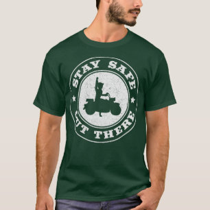 FantasticFox Motorrad Bleibe Sicher da draußen T-Shirt