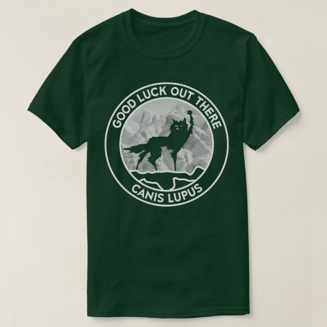 FantasticFox Wolf Canis Lupus Berg T-Shirt (Design vorne)