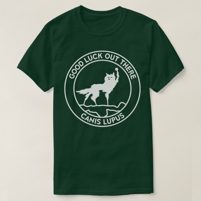 FantasticFox Wolf Canis Lupus Circle Clean T-Shirt (Design vorne)