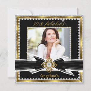 Fantastisch 50 Foto Schwarz Weiß Gold Diamant 2 Einladung