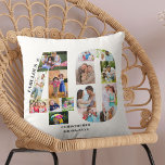 Fantastisch bei 40 Foto Collage 40. Geburtstag Cus Kissen<br><div class="desc">Personalisiertes 40. Geburtstagsgeschenk. Dieses dekorative Kissen hat eine gepflegte Collage aus Foto, die zu einer Zahl 40 mit dunkelgrauer Typografie geformt wurde. Der Wortlaut lautet "Fabulous @" zusammen mit Ihrem individuelle Name und Geburtsdatum. Die Vorlage ist für Sie bereit, um Ihre Fotos hinzuzufügen, im Uhrzeigersinn um jede Nummer. Sie können...</div>