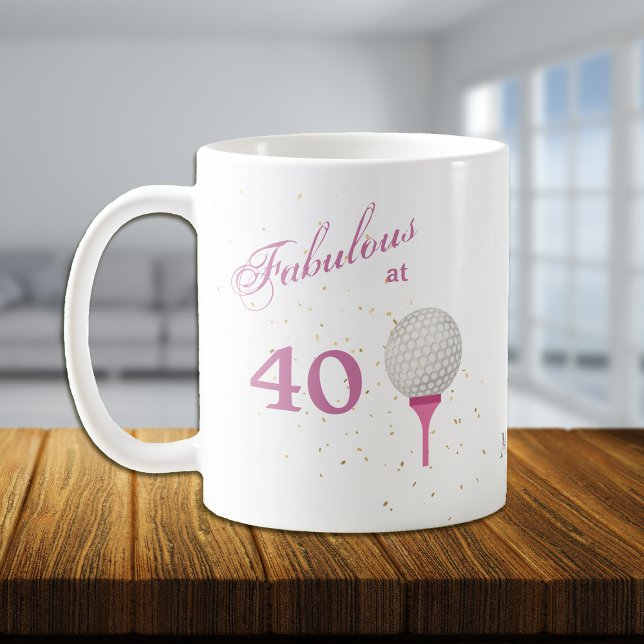 Fantastisch bei 40 Golf Personalisiert Tasse (Von Creator hochgeladen)