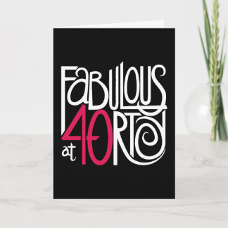 Fantastisch bei 40rty Dark Card Karte