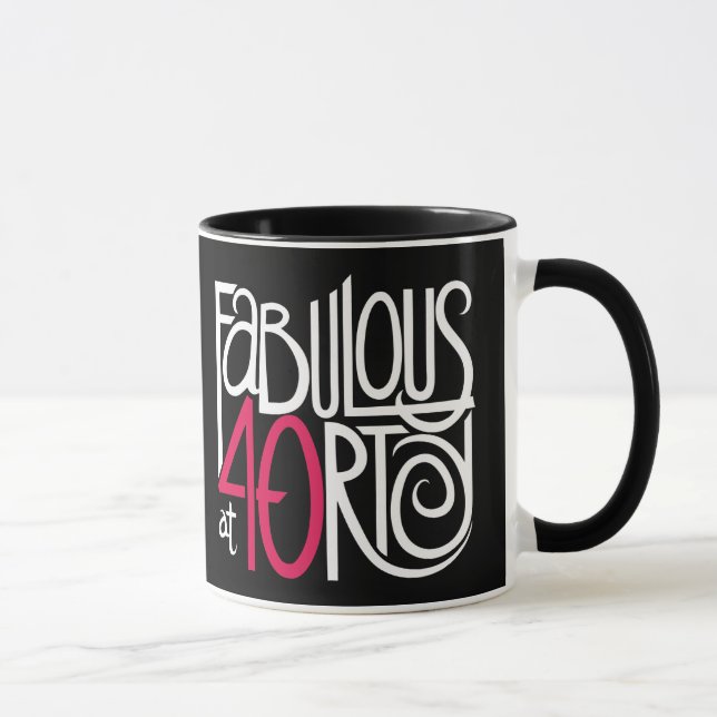 Fantastisch bei 40rty white Tasse (Rechts)