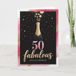 Fantastisch bei 50: Warm und unvergesslich Geburts Einladung