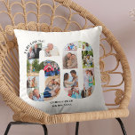 Fantastisch bei 60 Foto Collage 60. Geburtstag Cus Kissen<br><div class="desc">Personalisiertes 60. Geburtstagsgeschenk. Dieses dekorative Kissen hat eine gepflegte Collage aus Foto, die zu einer Zahl 60 mit dunkelgrauer Typografie geformt wurde. Der Wortlaut lautet "Fabulous @" zusammen mit Ihrem individuelle Name und Geburtsdatum (alle von denen Sie bearbeiten oder verlassen leere). Die Vorlage ist für Sie bereit, um Ihre Fotos...</div>