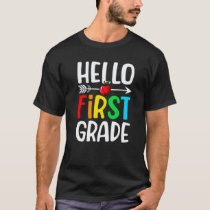 Fantastisch Hallo Erste Klasse Lehrer Schüler 1. T-Shirt
