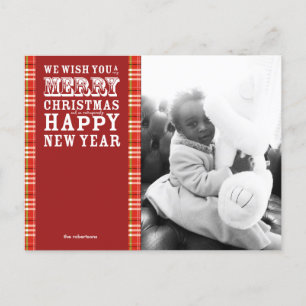 Fantastisch Happy Holiday Foto Postkarte