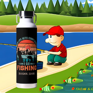 Fantastisch kompliziertes Leben Name Trinkflasche