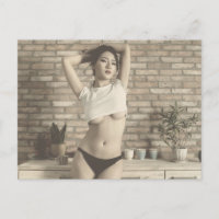 Fantastisch! Lingerie Model Fotografie Postkarte