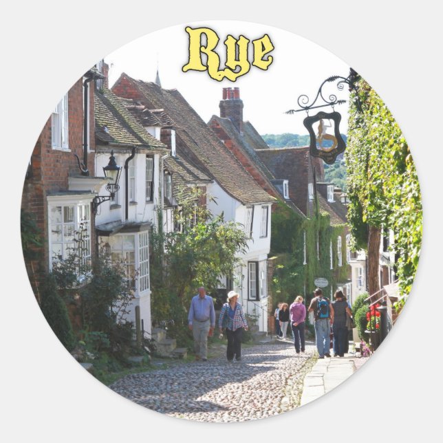 Fantastisch! Rye England Runder Aufkleber (Vorderseite)