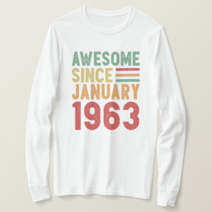Fantastisch seit 1963 60. Geburtstag Vintage-Gesch T-Shirt