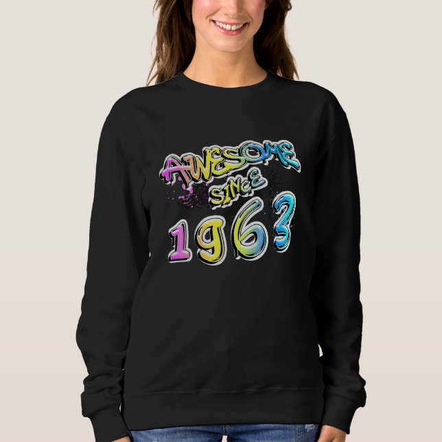Fantastisch seit 1963 Graffiti-Motiv Sweatshirt (Vorderseite)