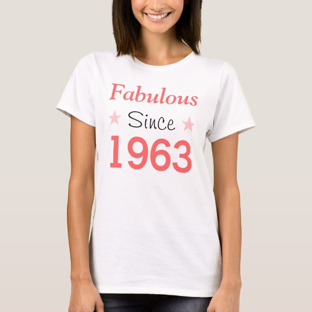 Fantastisch seit 1963 T-Shirt (Vorderseite)