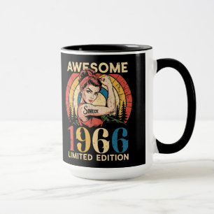 Fantastisch seit 1966 Retro 60. Geburtstag Frau Tasse