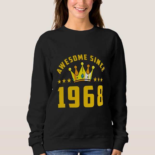 Fantastisch seit 1968 Geburtstag Sweatshirt (Vorderseite)