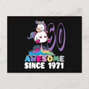Fantastisch seit 1971 50. Geburtstag Postkarte