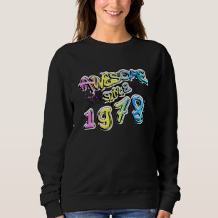 Fantastisch seit 1978 Graffiti-Motiv Sweatshirt