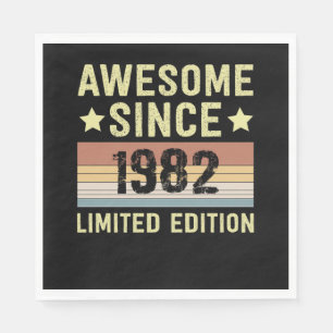 Fantastisch Seit 1982 Geburtstag Serviette
