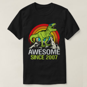 Fantastisch seit 2007 Dinosaurier 16. Geburtstag T-Shirt