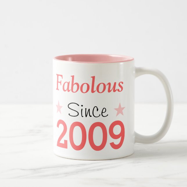 Fantastisch seit 2009 zweifarbige tasse (Rechts)